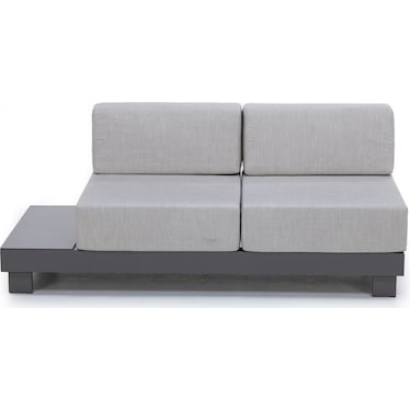 Urban Right Table Loveseat in Storm with Echo Ash Cushion