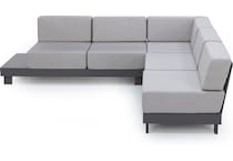 homecrest outdoor living storm   echo ash raf loveseat pkg  