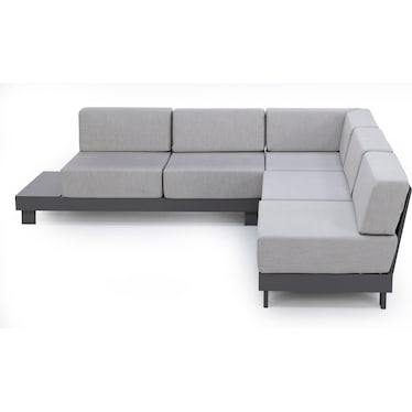 Urban 3-pc Sectional in Storm with Echo Ash Cushion