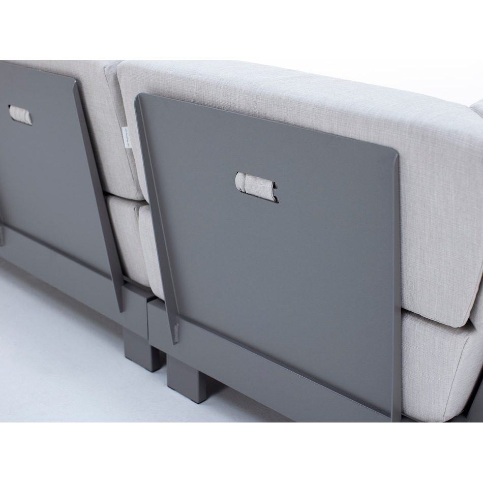 homecrest outdoor living storm   echo ash raf loveseat pkg  