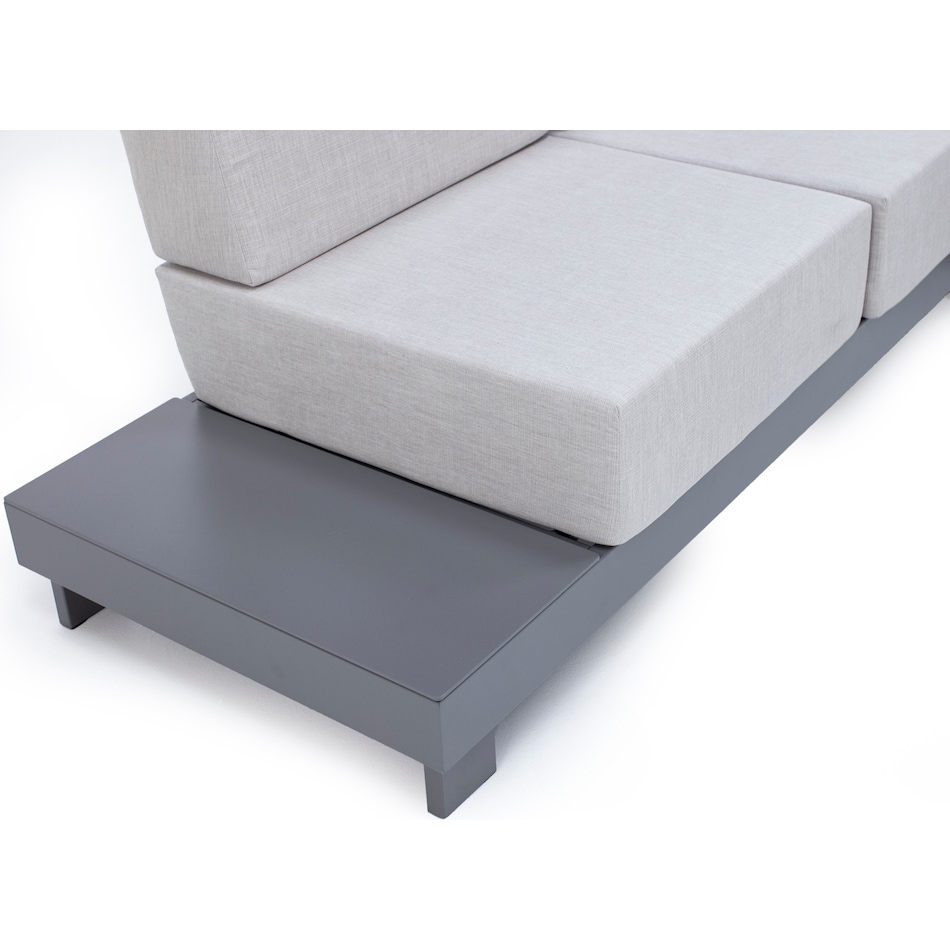 homecrest outdoor living storm   echo ash raf loveseat pkg  