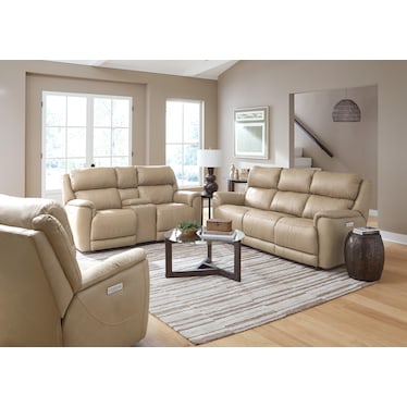 Florence Leather Fully Loaded Zero Gravity Reclining Sofa