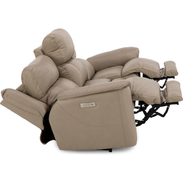 Florence Leather Fully Loaded Zero Gravity Reclining Sofa