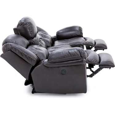 Boone Leather Power Reclining Sofa in Whiskey