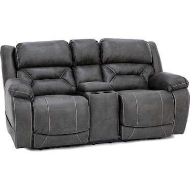 Wyoming Fully Loaded Reclining Console Loveseat