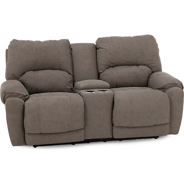 Cheyenne Fully Loaded Zero Gravity Reclining Console Loveseat In Performance Fabric