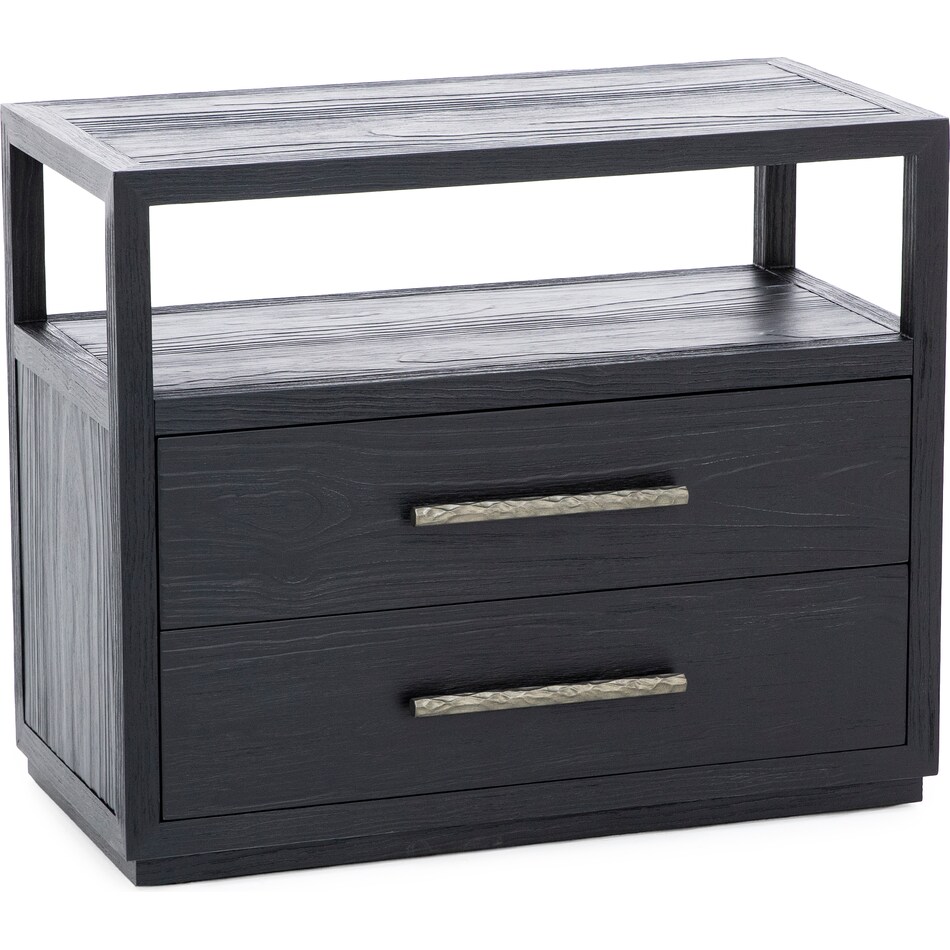 hooker furniture corp black two drawer   