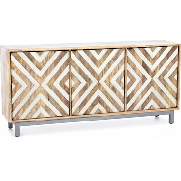 Grand Luxe Chevron 69" Console