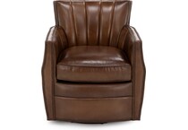 hooker furniture corp brown swivel chair z  