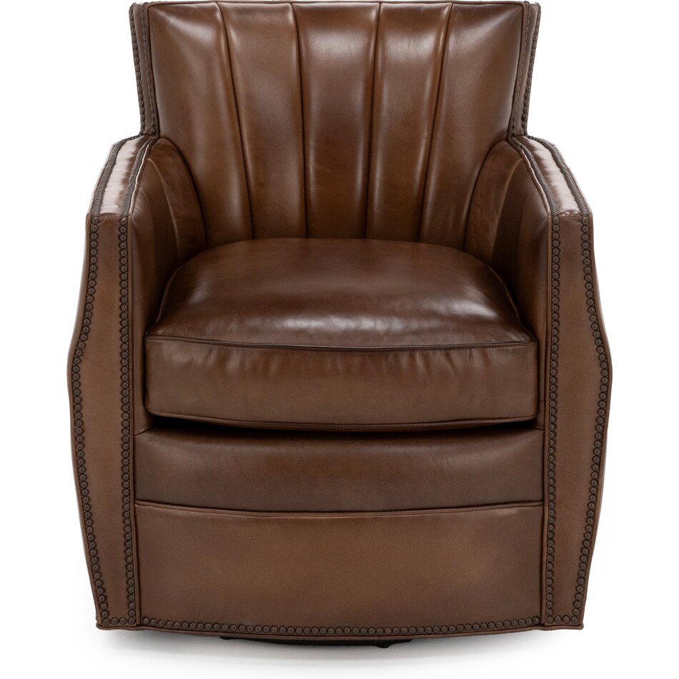 hooker furniture corp brown swivel chair z  