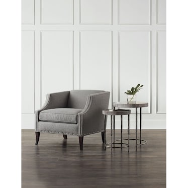 Grand Luxe Silver Nesting Tables