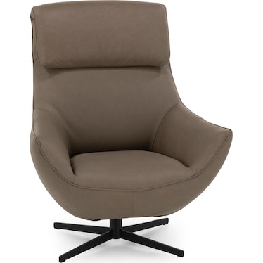 Holden Leather Swivel Chair