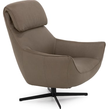 Holden Leather Swivel Chair