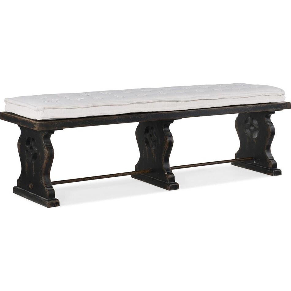 hooker furniture black bench   
