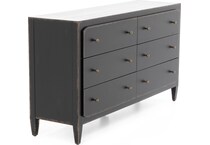 hooker furniture black double   