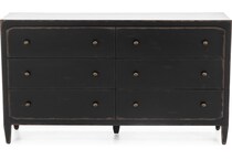 hooker furniture black double   