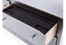 hooker furniture black double   