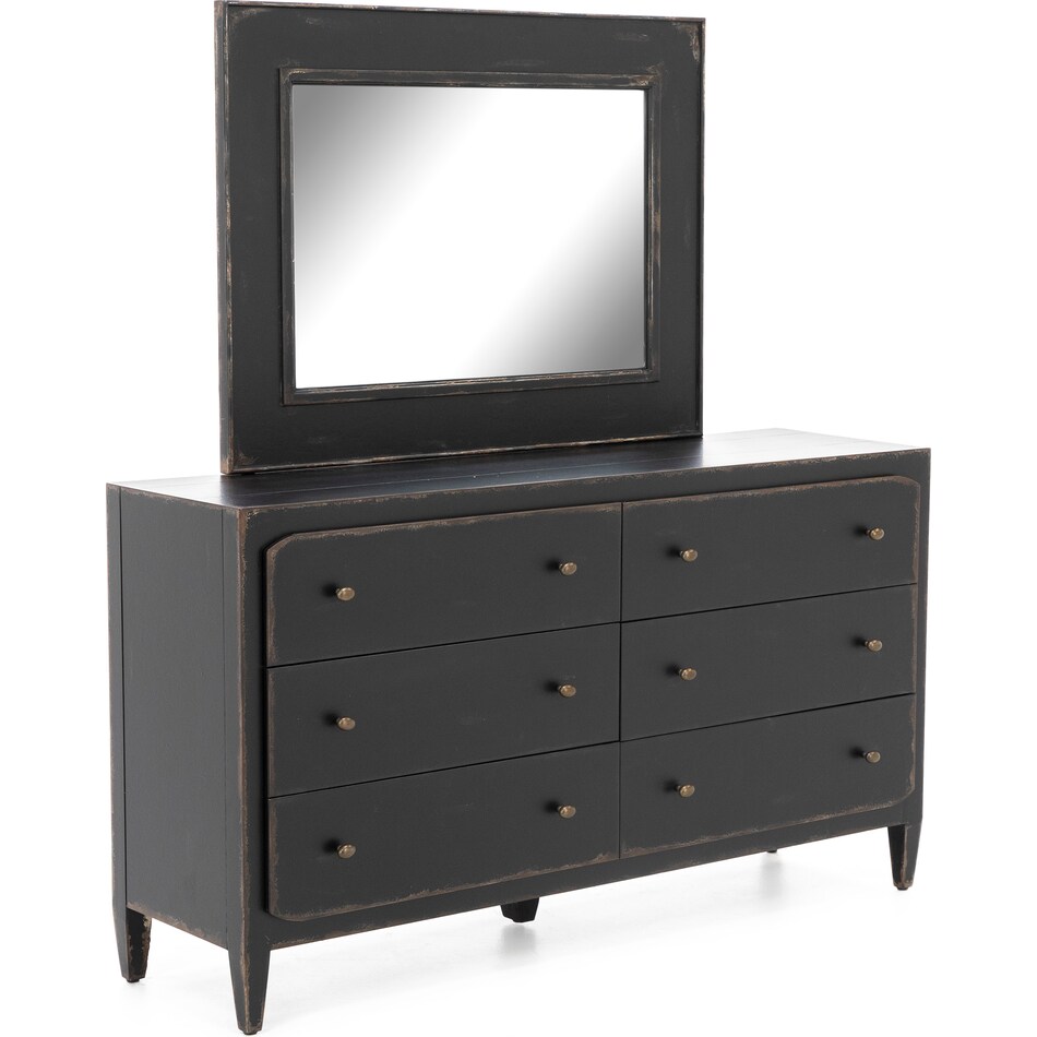 hooker furniture black mirror   