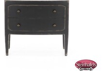 hooker furniture black two drawer  image   