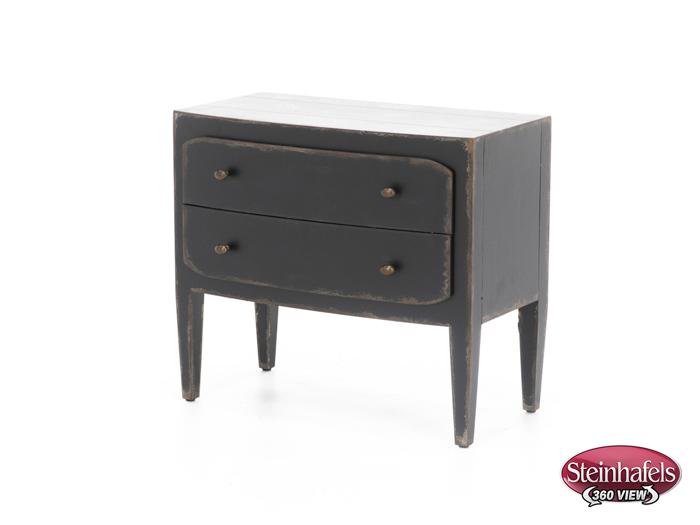 hooker furniture black two drawer  image   