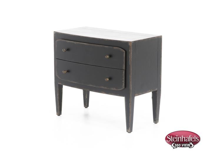 hooker furniture black two drawer  image   