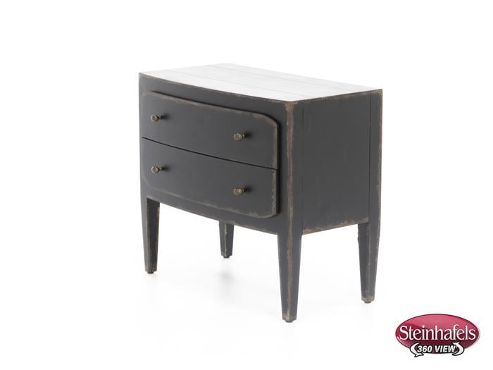 hooker furniture black two drawer  image   