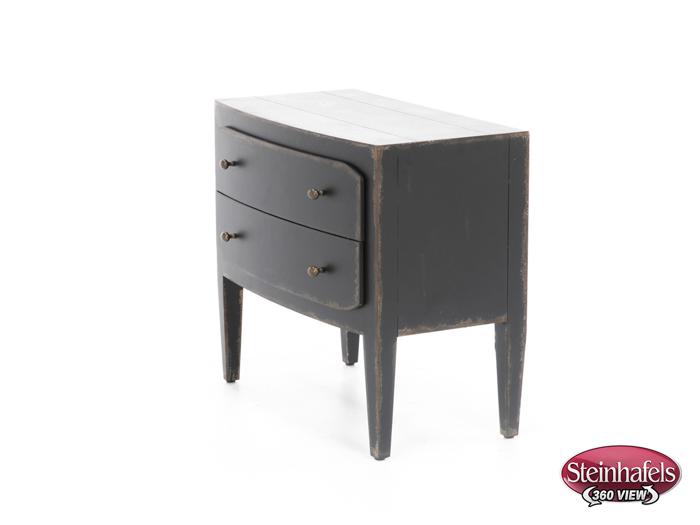 hooker furniture black two drawer  image   