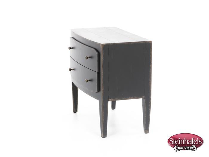 hooker furniture black two drawer  image   