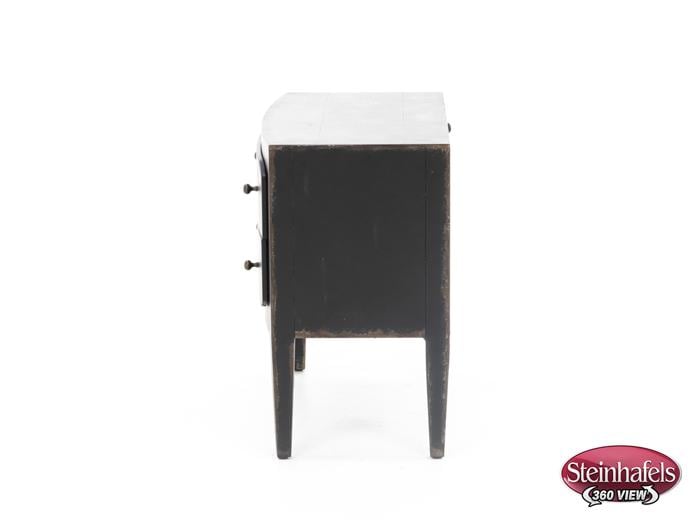 hooker furniture black two drawer  image   