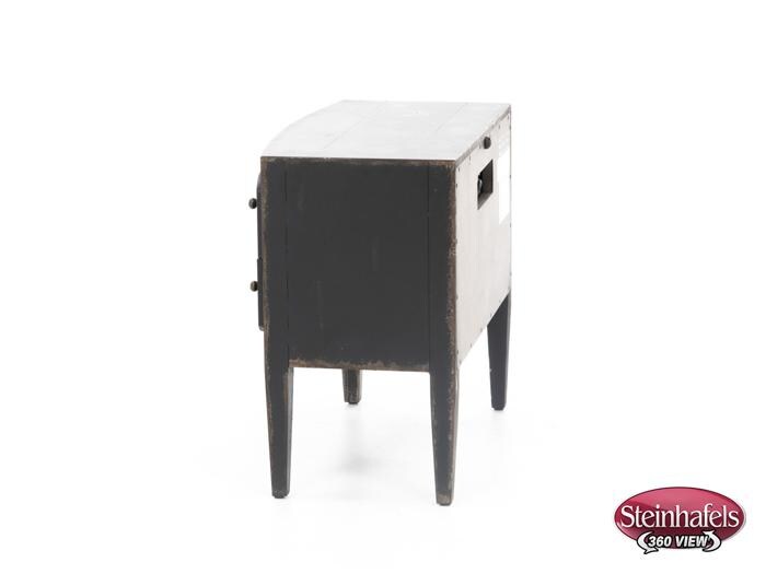 hooker furniture black two drawer  image   