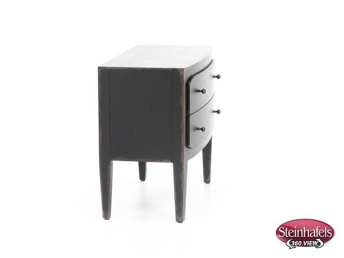 hooker furniture black two drawer  image   