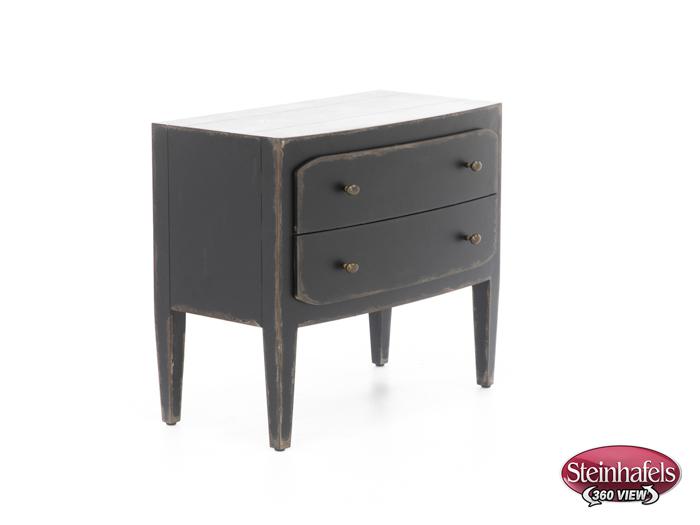 hooker furniture black two drawer  image   