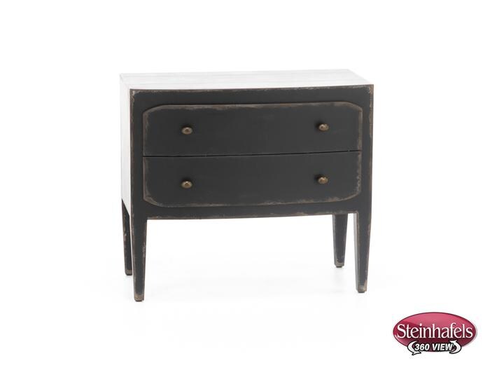 hooker furniture black two drawer  image   