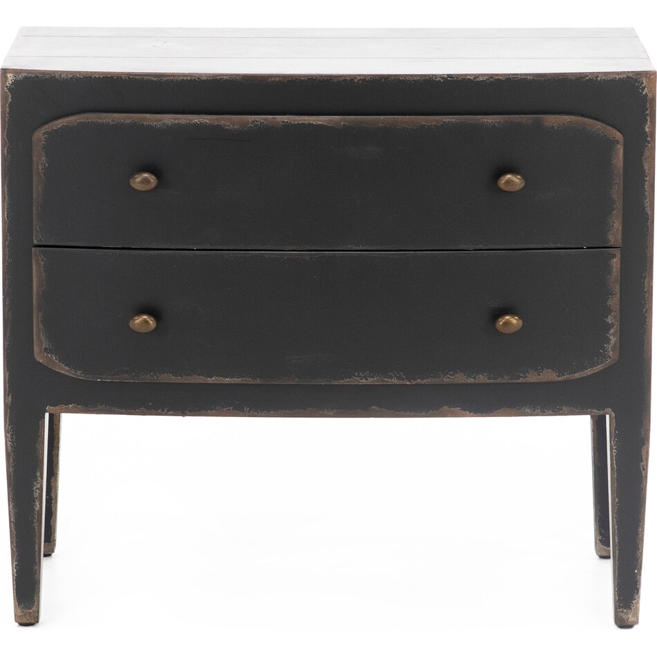 hooker furniture black two drawer   