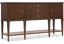 hooker furniture brown buffet server sideboard   