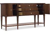 hooker furniture brown buffet server sideboard   