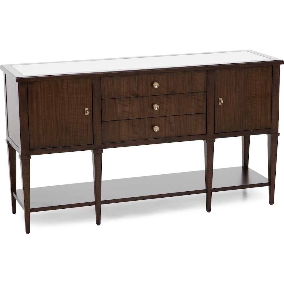 hooker furniture brown buffet server sideboard   