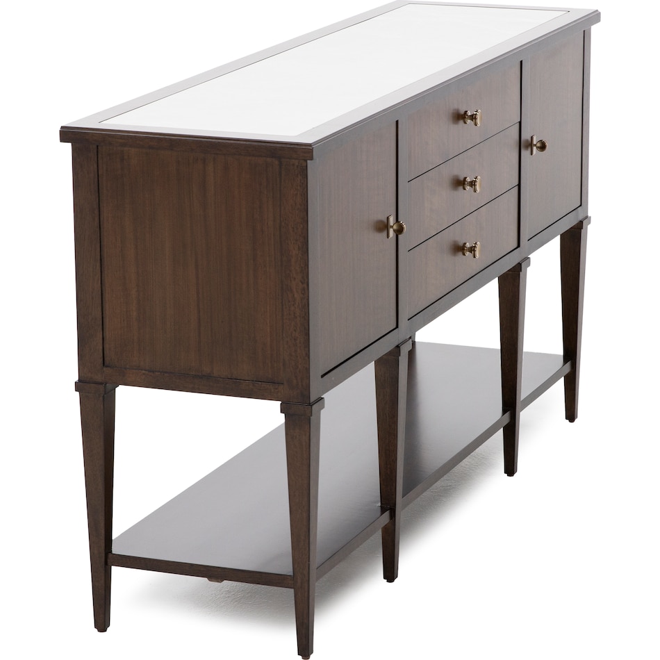 hooker furniture brown buffet server sideboard   