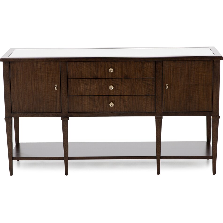 hooker furniture brown buffet server sideboard   