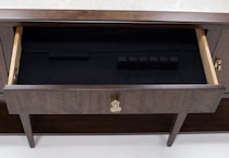 hooker furniture brown buffet server sideboard   