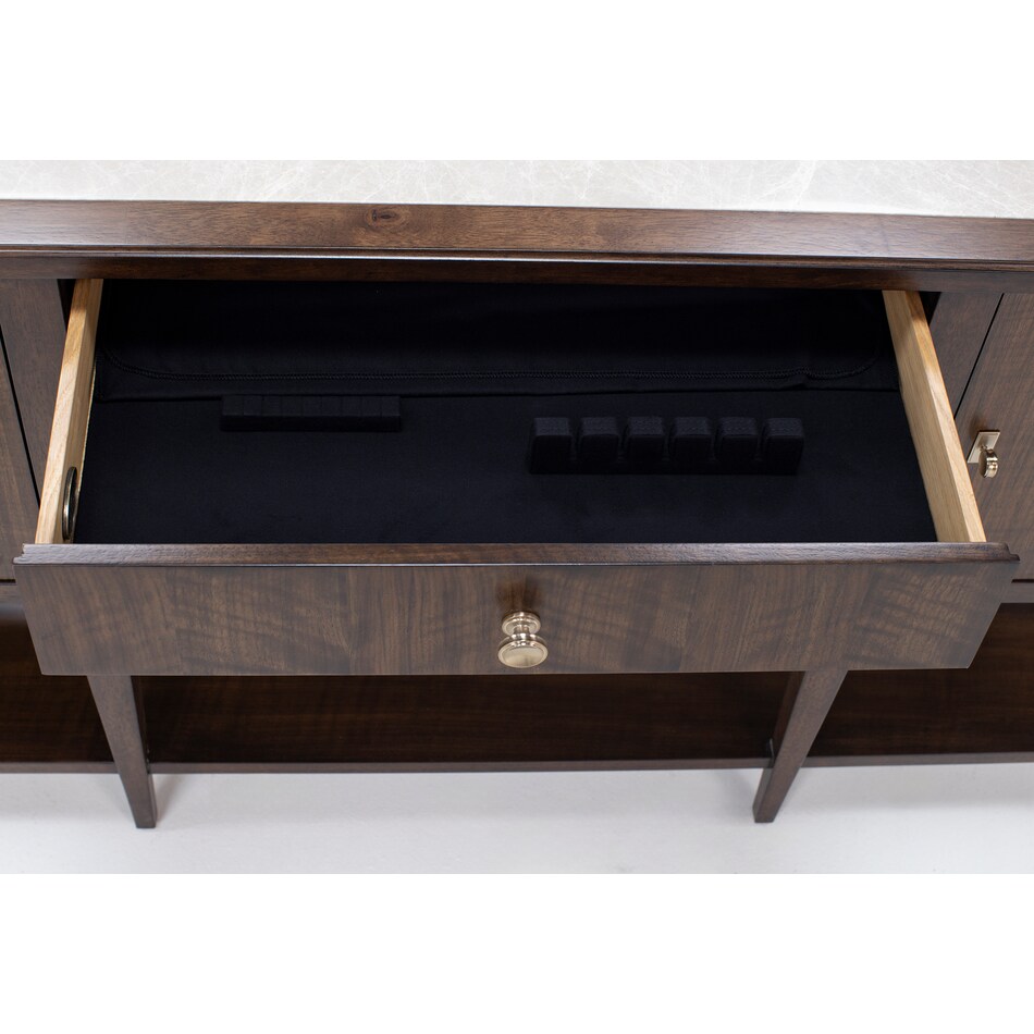 hooker furniture brown buffet server sideboard   