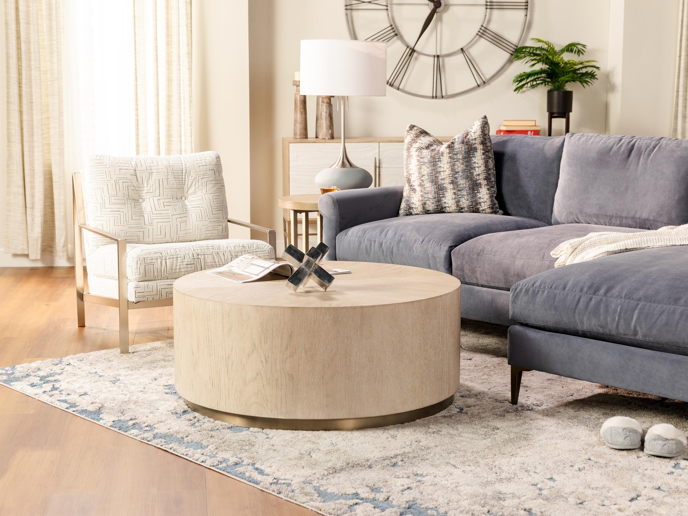 Hooker round deals coffee table