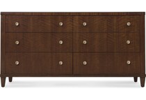hooker furniture brown double   