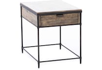 hooker furniture brown end table saint  