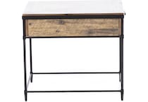 hooker furniture brown end table saint  