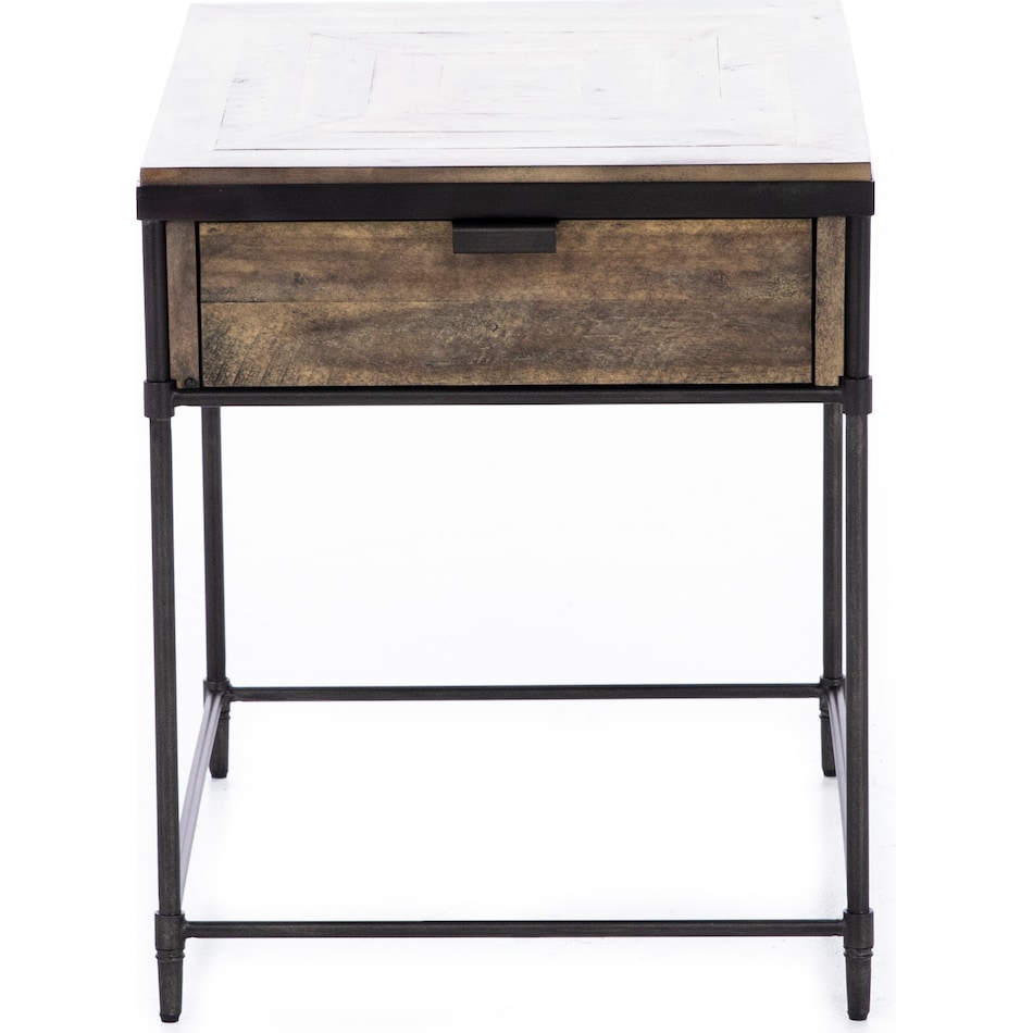 hooker furniture brown end table saint  