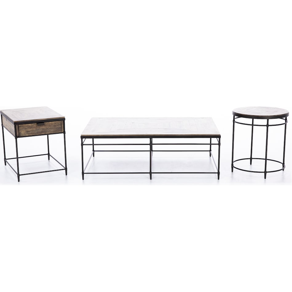hooker furniture brown end table saint  