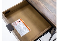 hooker furniture brown end table saint  