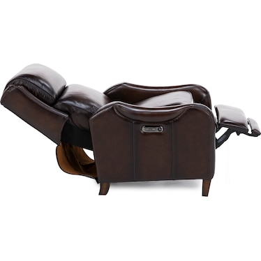 Carrie Leather Power Headrest Recliner