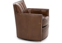 hooker furniture brown swivel chair z  